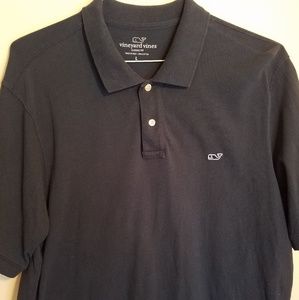 Vineyard Vines Dark Blue Short-Sleeve Polo Shirt